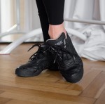SNEAKERSY NÍZKÉ KŮŽE ČERNÁ