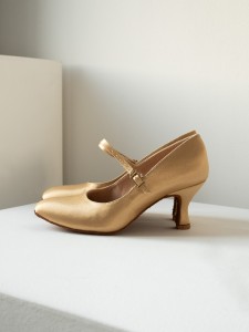 Dámské taneční boty STD-02 SATÉN ŠAMPAŇSKÁ