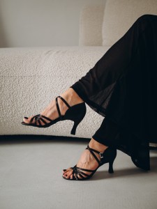 Dámské taneční boty X SATÉN ANG.ČERNÁ